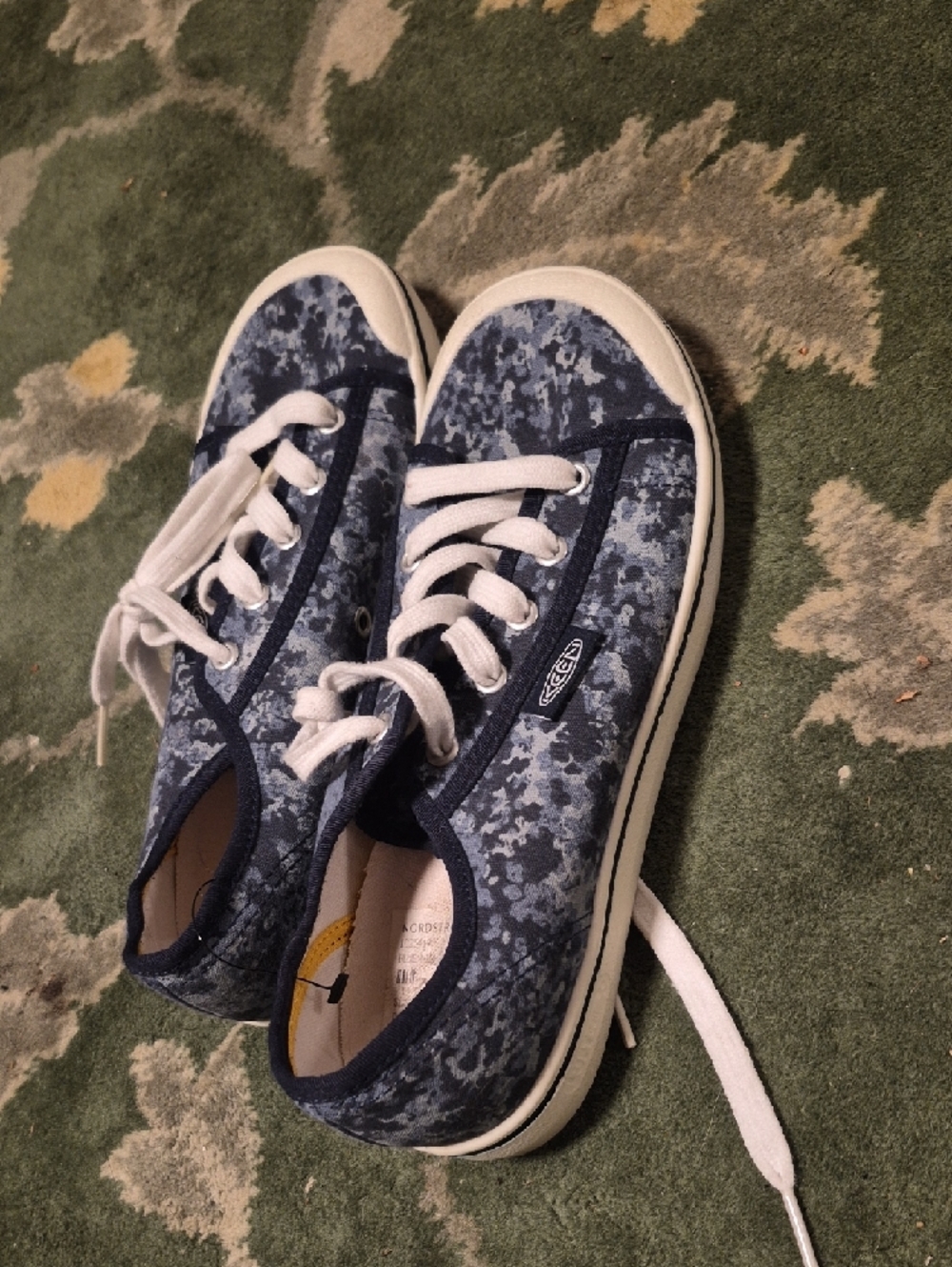 Keen Blue Camo Low-Top Canvas Sneakers - Picture 2 of 8